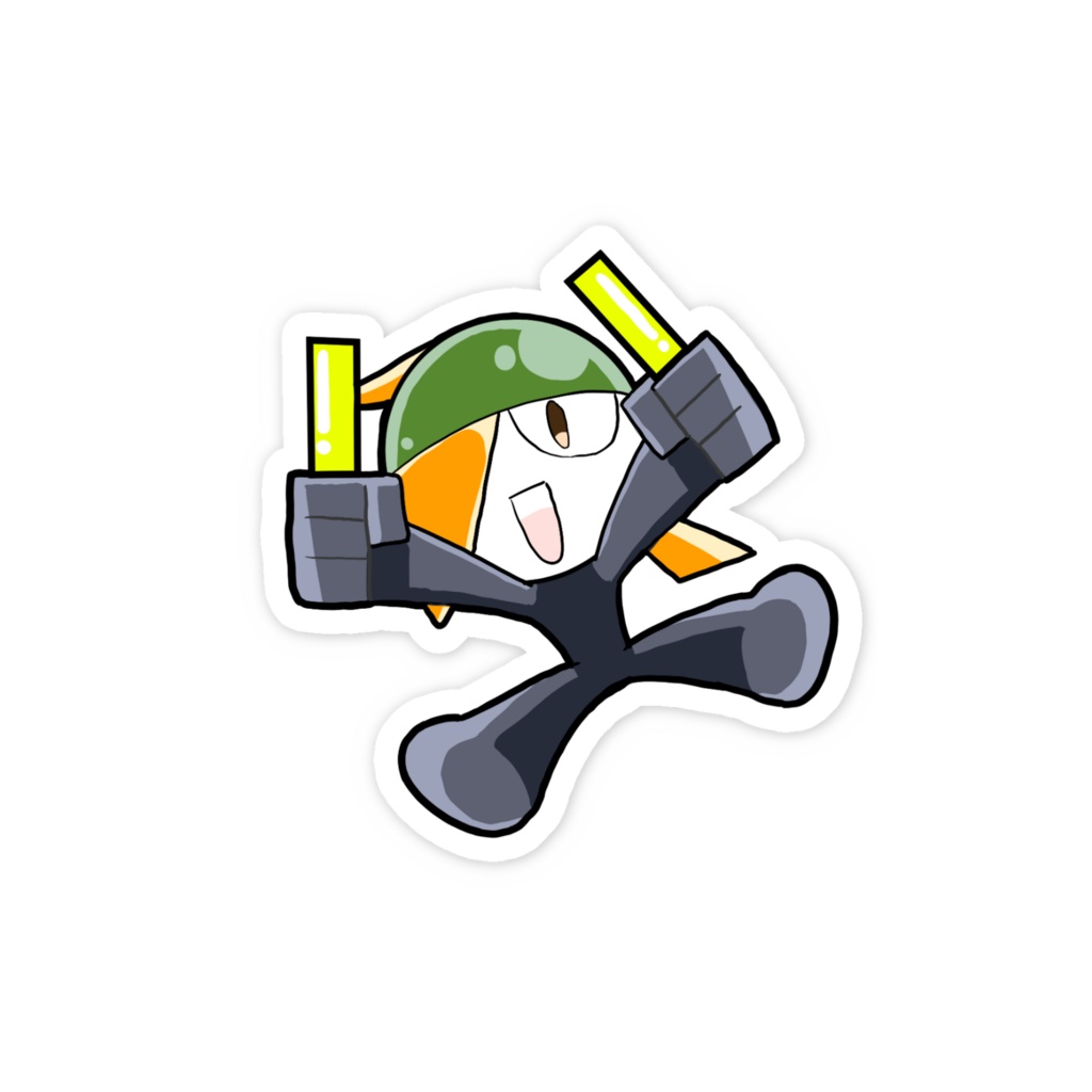 ベクター君(スマホステッカー)