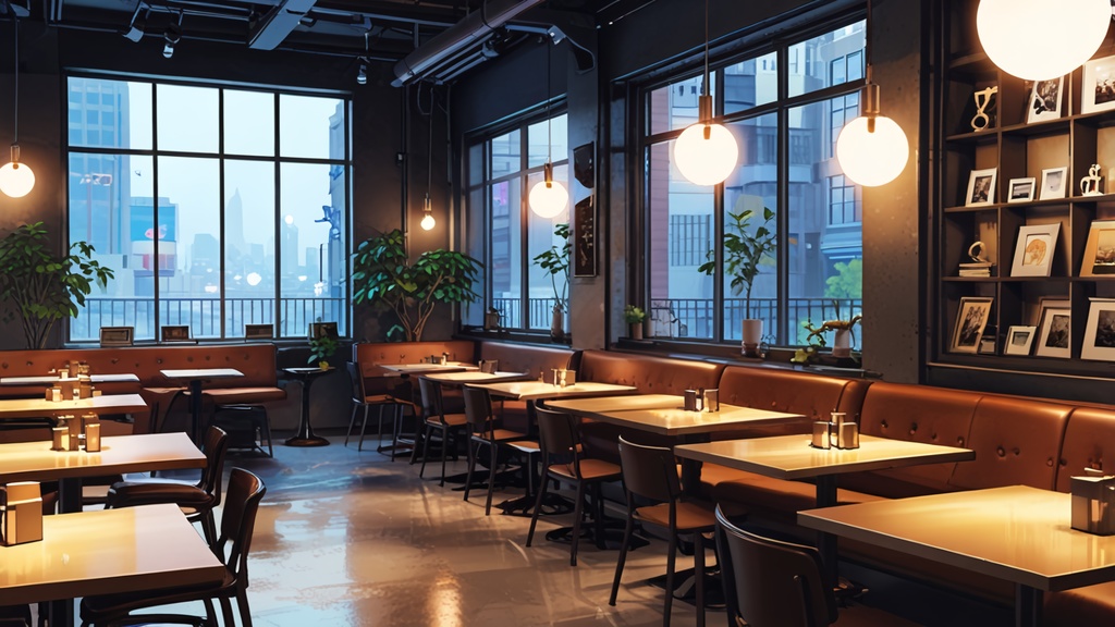 無料配布!【背景画像素材】おしゃれなカフェ – 気分が落ち着く癒しの空間(静止画 / 商用利用可)