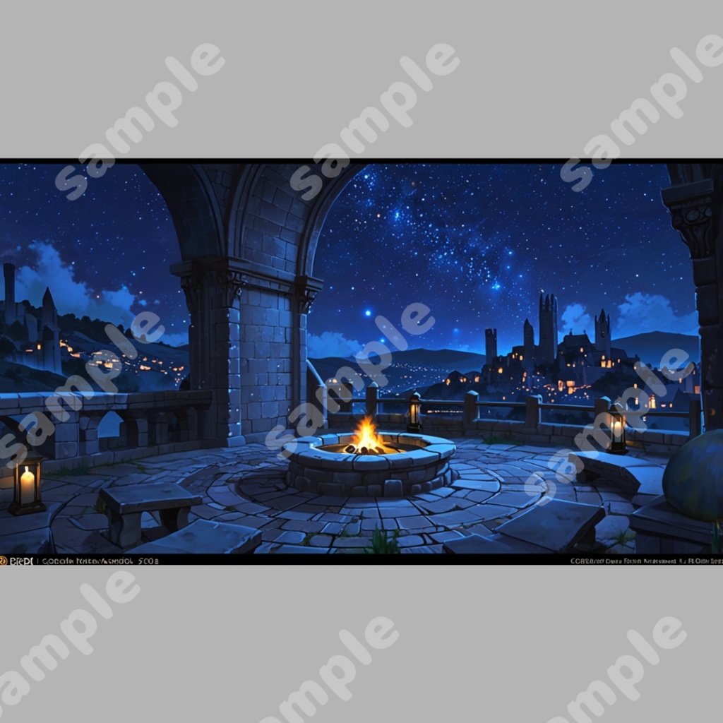 【背景素材集】星見の街 vol.2 高画質3種セット