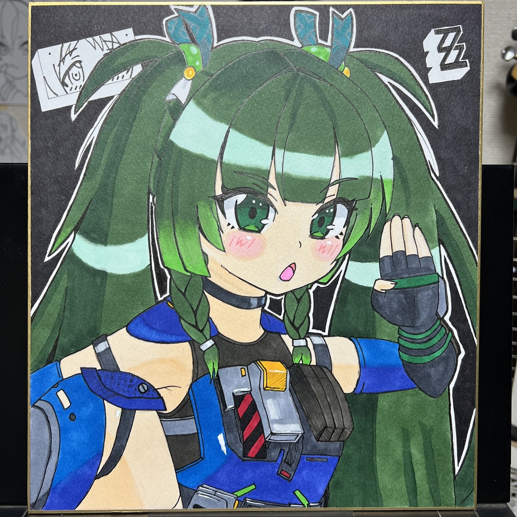 青衣　色紙絵
