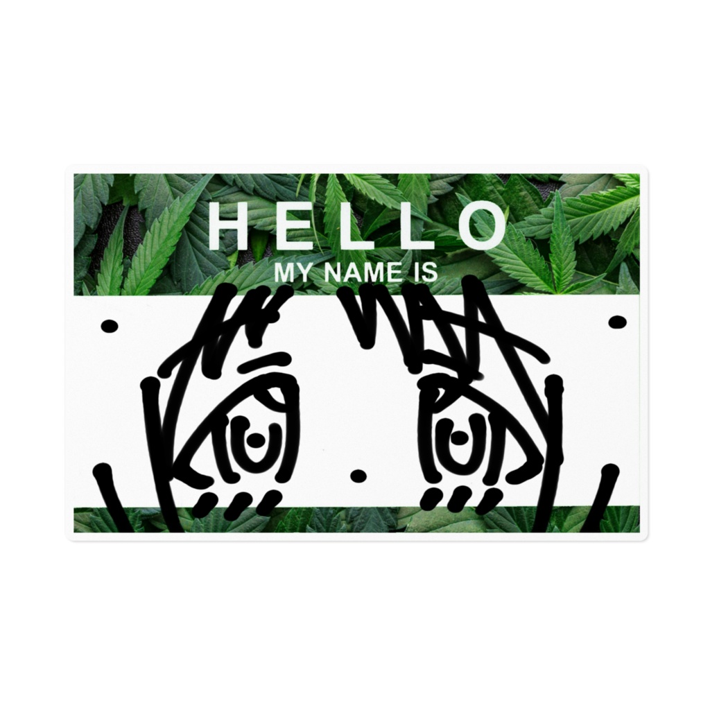 THE BIG BOTANIST FACE ステッカー