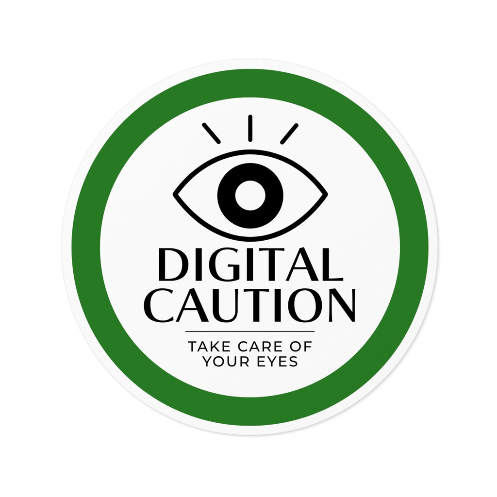 DIGITAL CAUTION｜目を大切に デジタルデバイス注意ステッカー