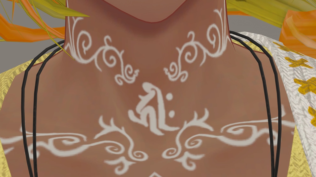 梵字と陣のタトゥー