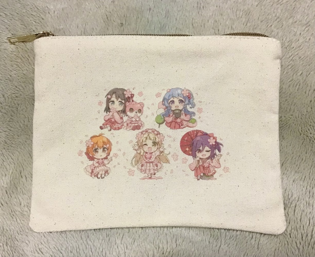 春ハピ布ポーチ(大)