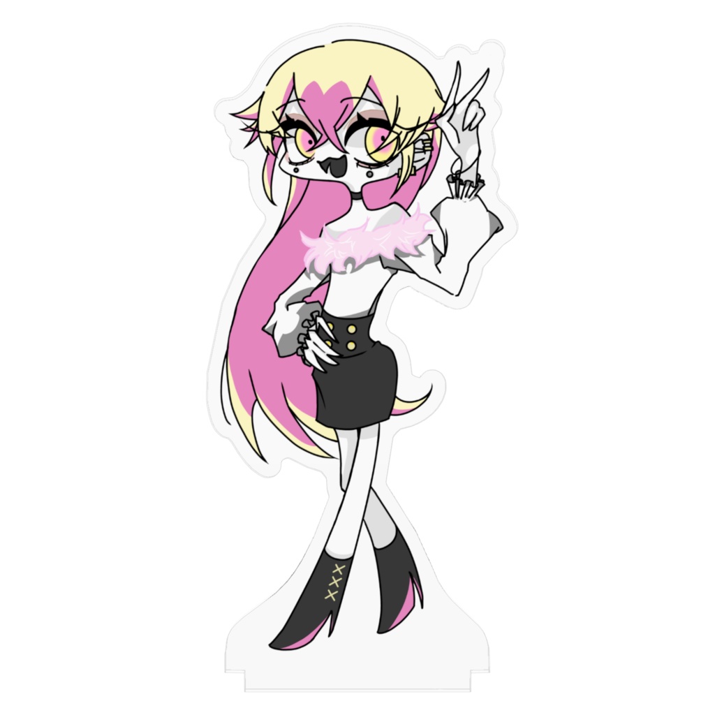 海外アニメっぽい絵柄アクスタ マカロン