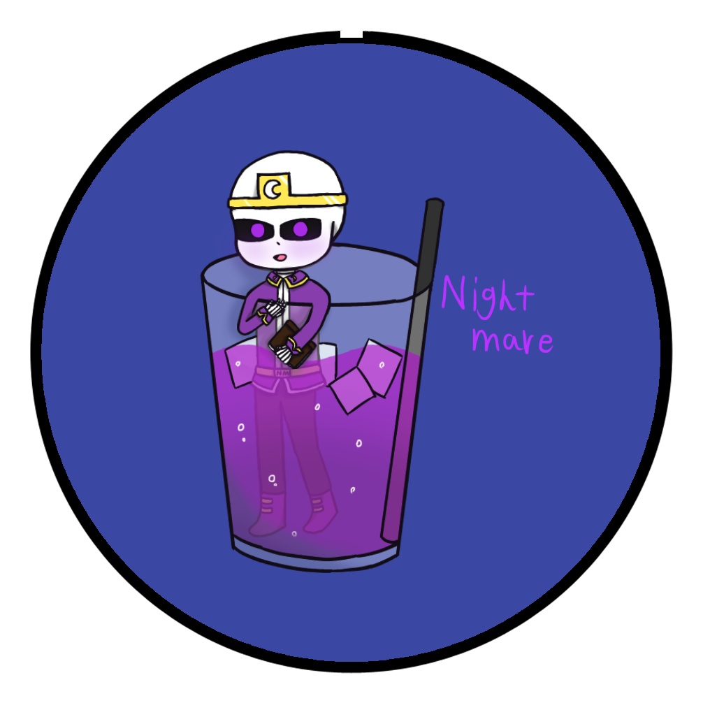 白メア 缶バッジ