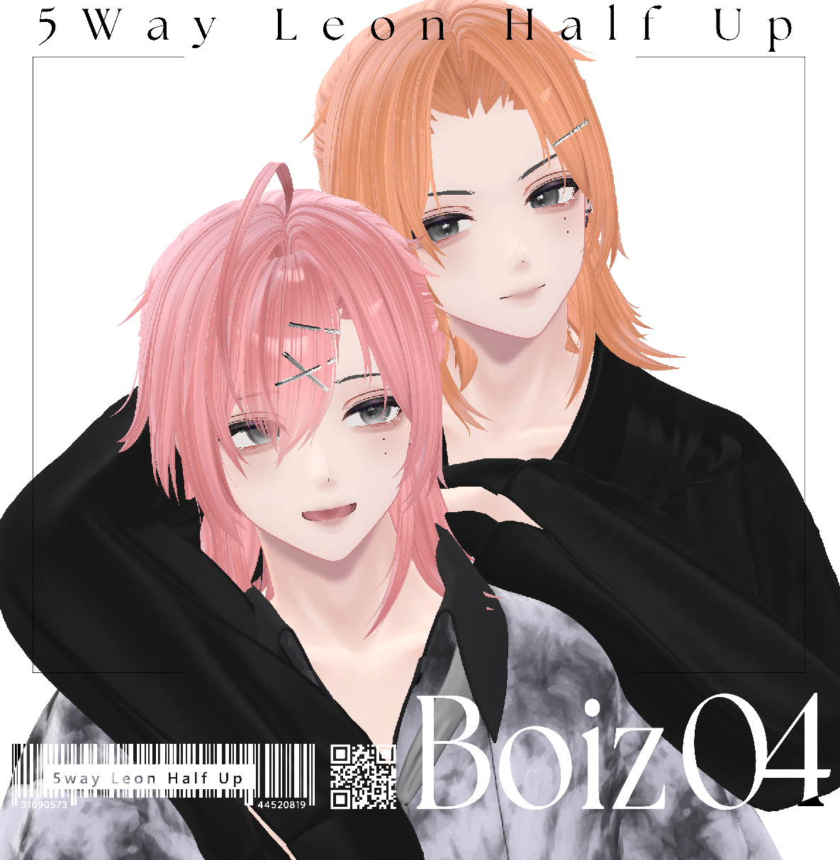 [ 8Avatars ] 5way Leon Half Up Hair #BoizHair - Boiz Hair - BOOTH