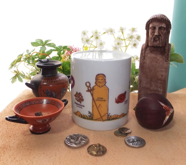 ヘルメス占い貯金箱~卓上に座すヘルメス~