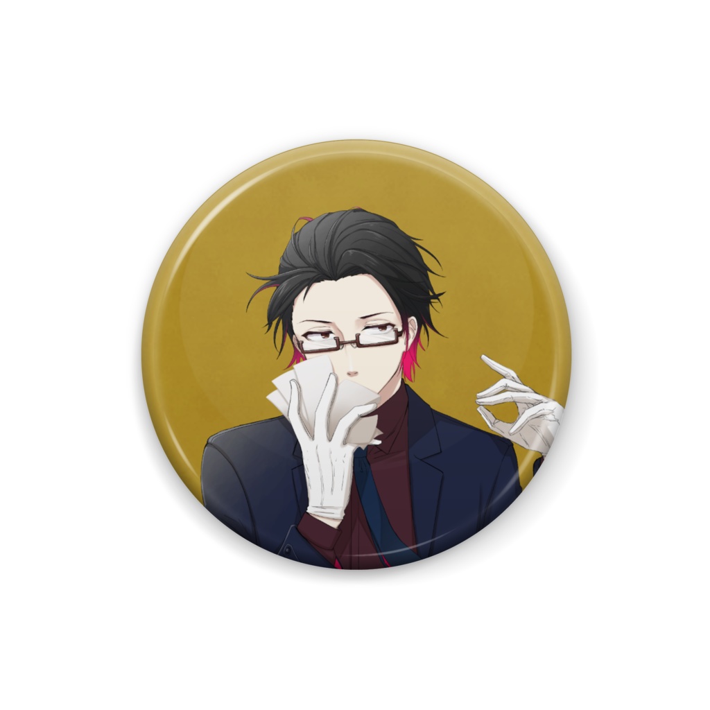 月立白兎缶バッジVer.妄想税