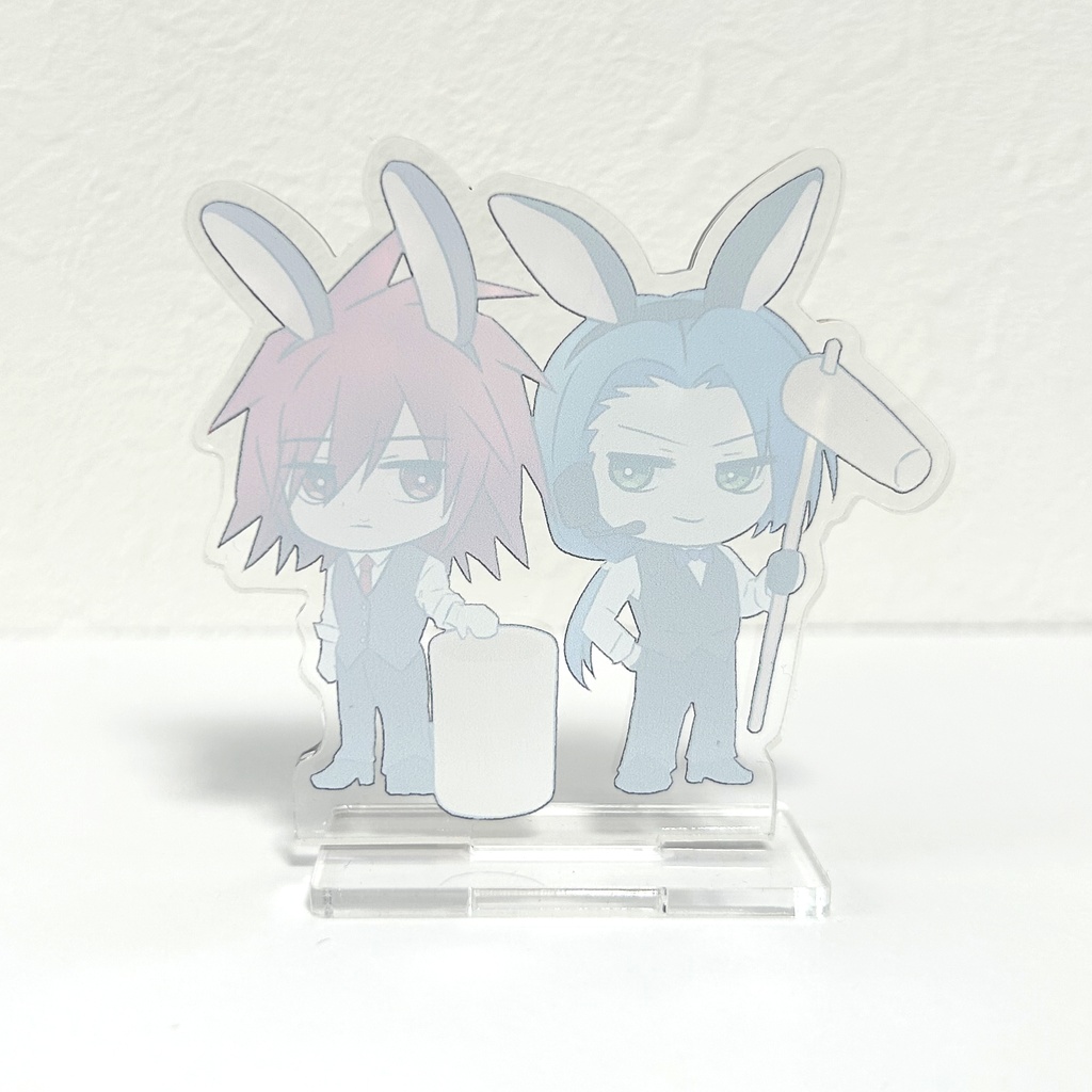 餅つきうさぎ柄・ミニキャラアクリルスタンド