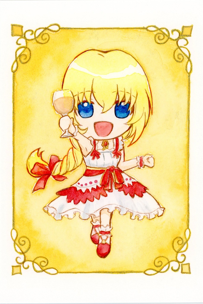 正装ミニキャライラストアナログ4枚セット
