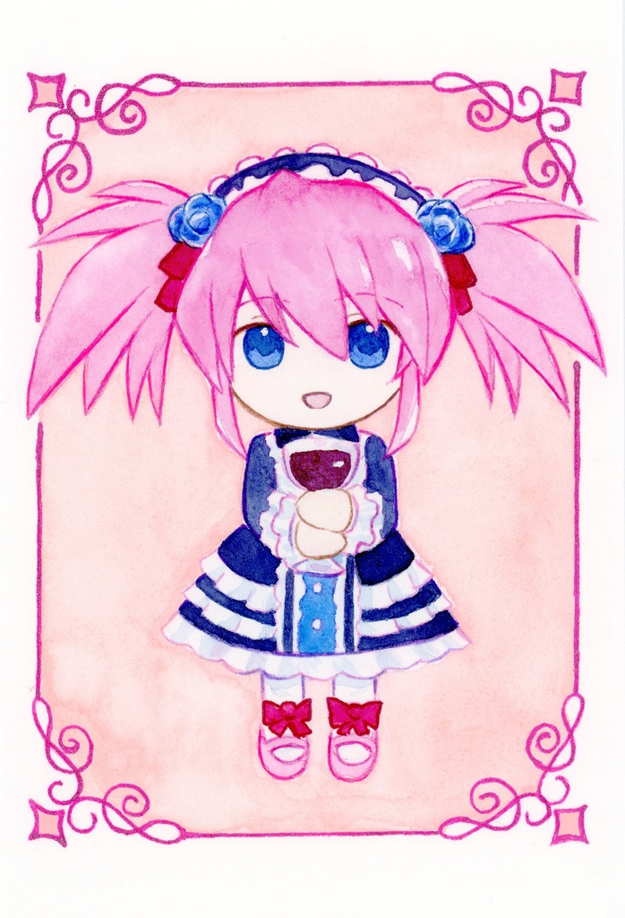 正装ミニキャライラストアナログ4枚セット