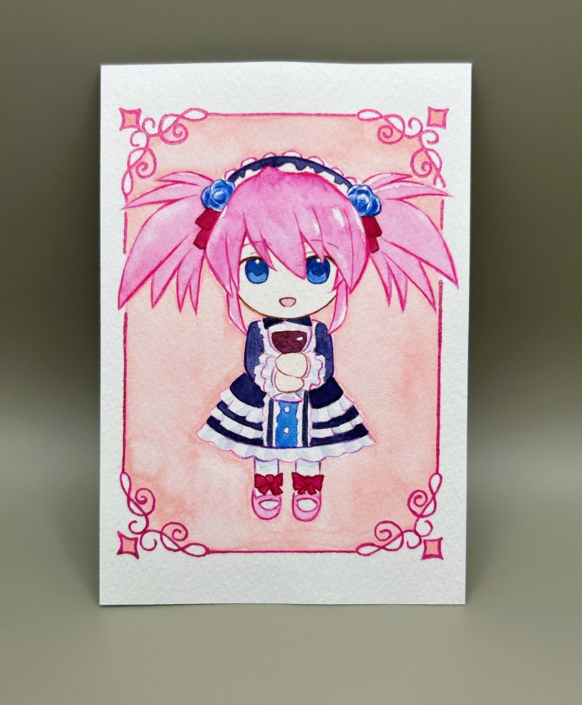 正装ミニキャライラストアナログ4枚セット