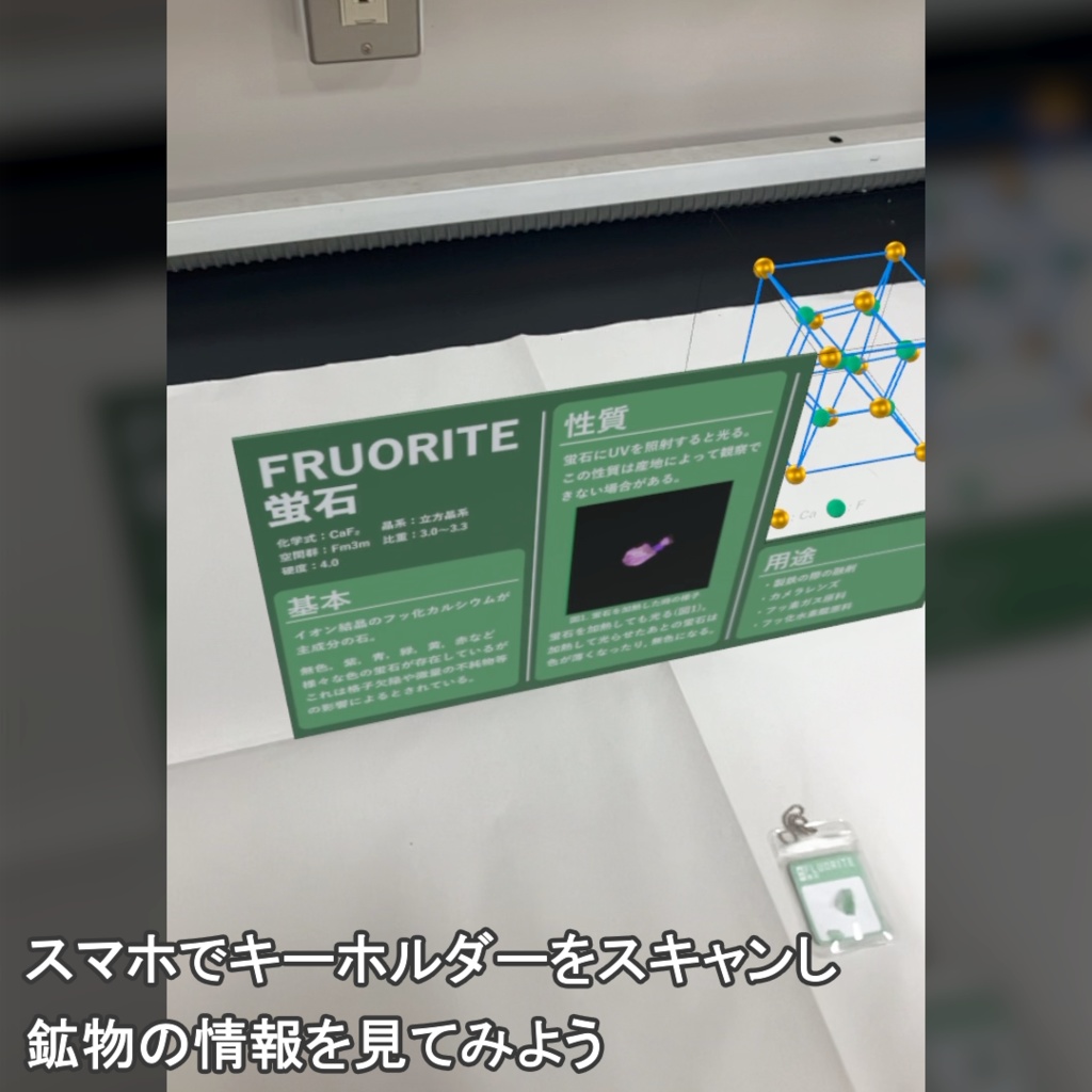 AR鉱物資料集キーホルダー