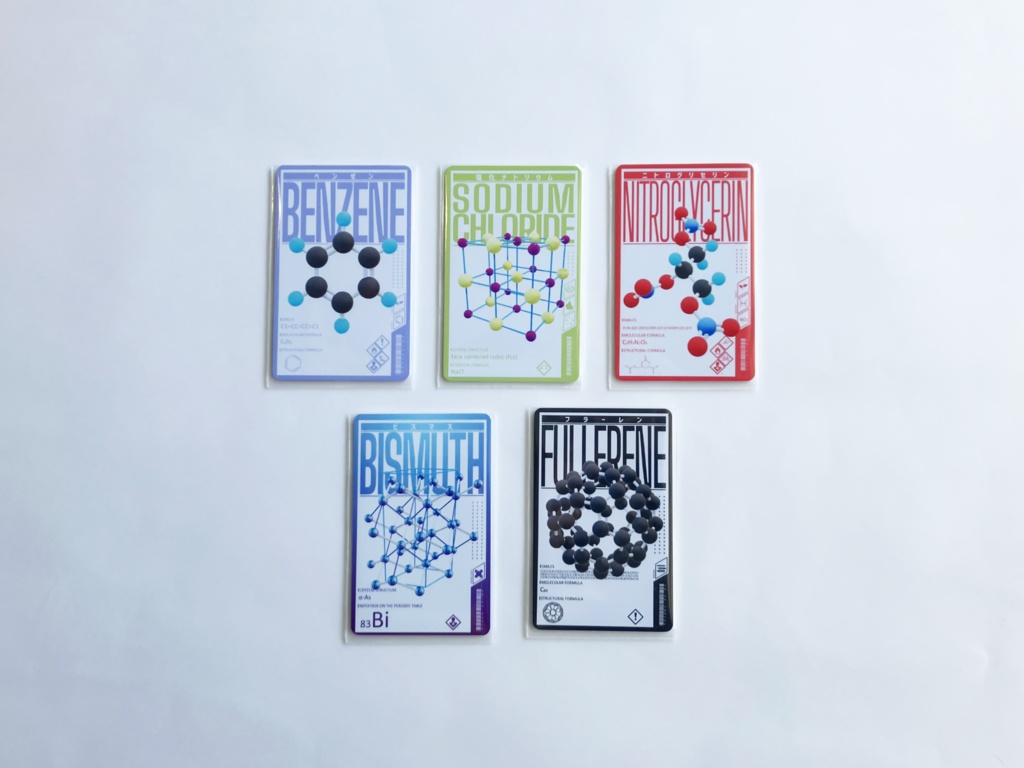 物質の構造ARカード