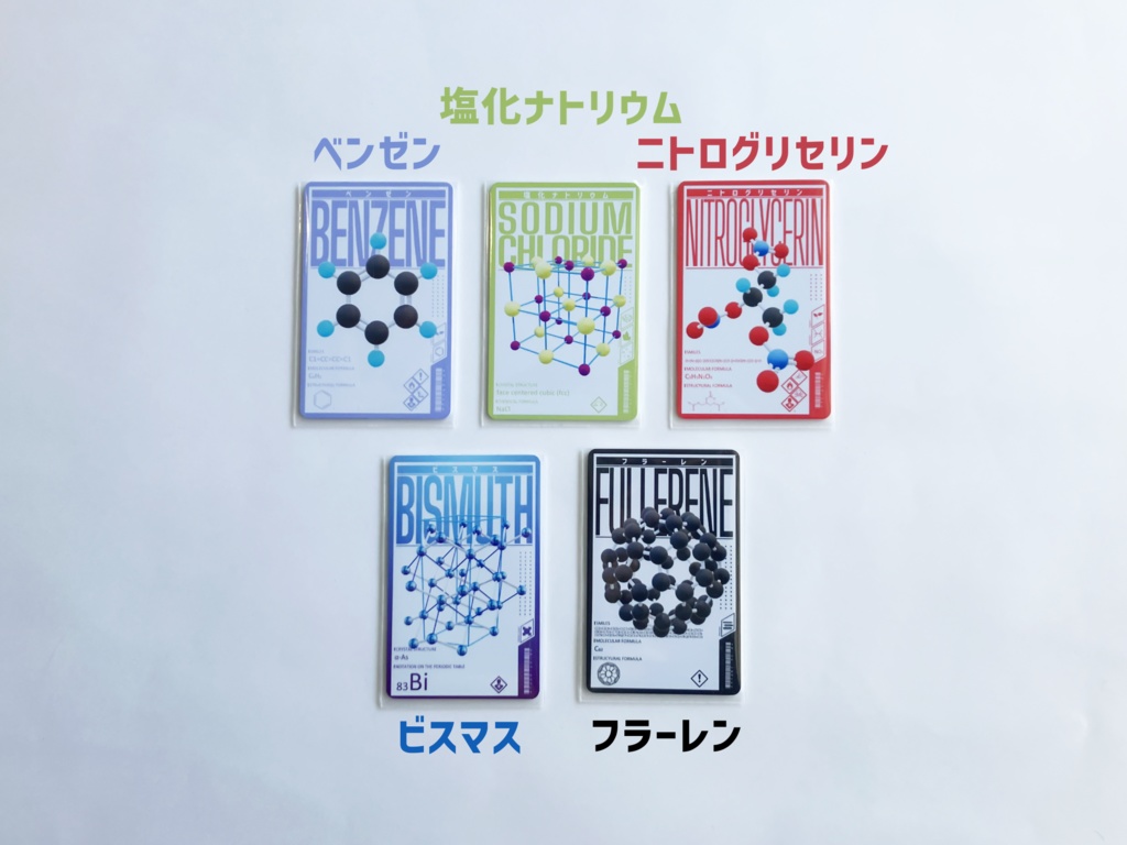 物質の構造ARカード
