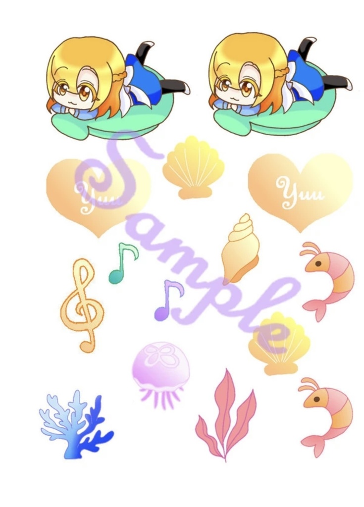 稚魚シリーズフレークシール