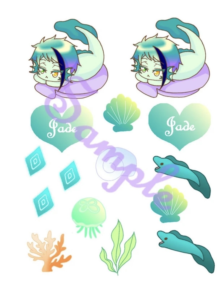 稚魚シリーズフレークシール