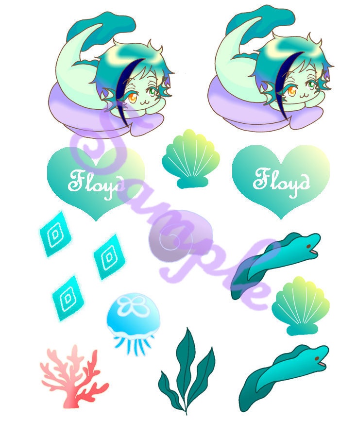 稚魚シリーズフレークシール