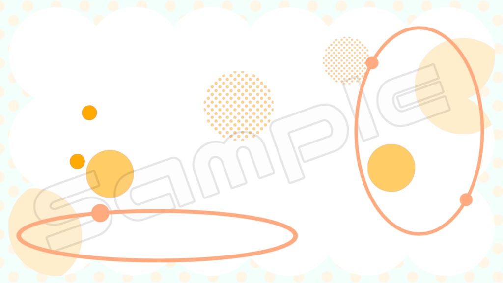 動く配信画面素材【シンプル_サークル】