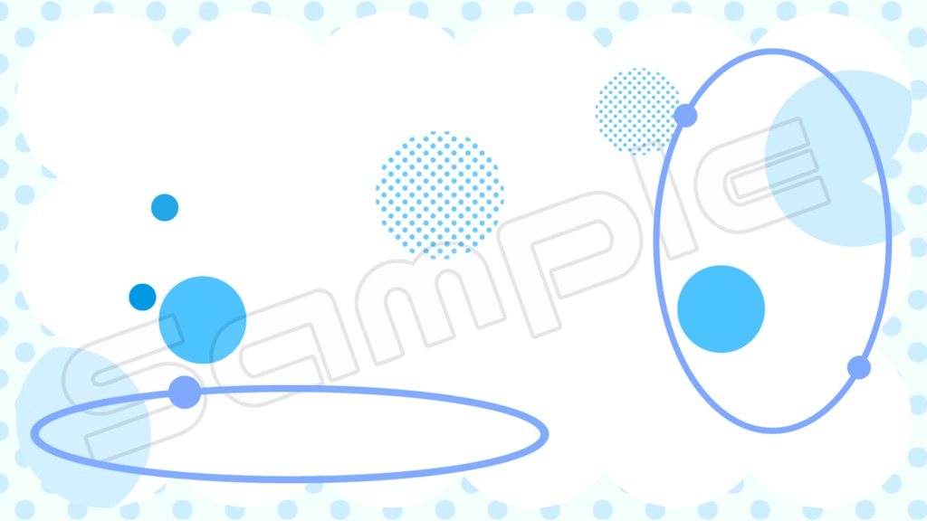 動く配信画面素材【シンプル_サークル】