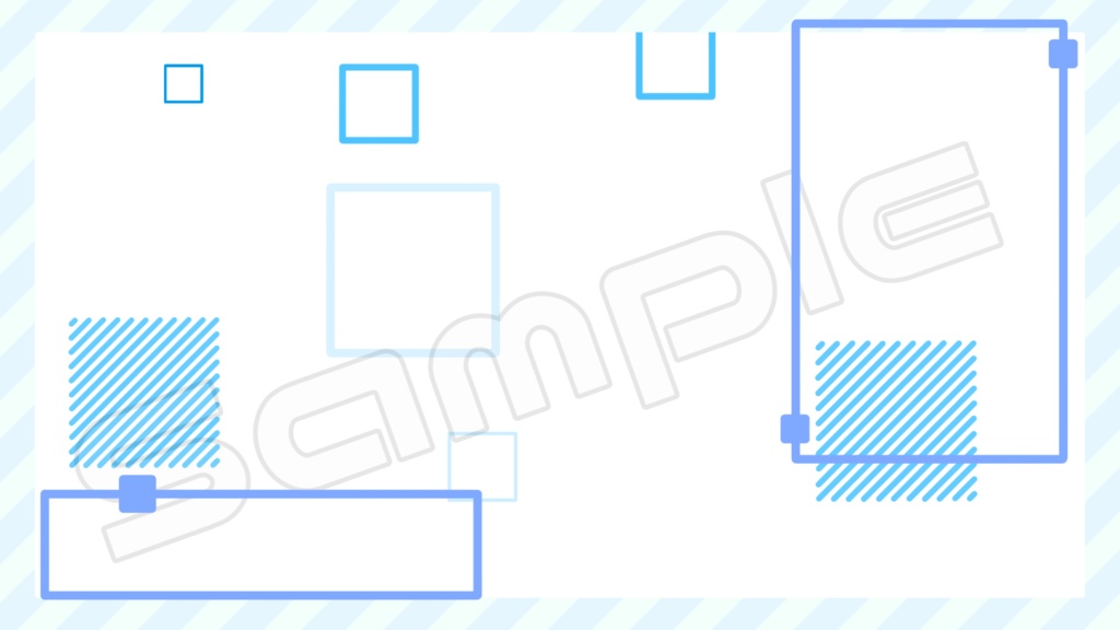 動く配信画面素材【シンプル_スクエア】