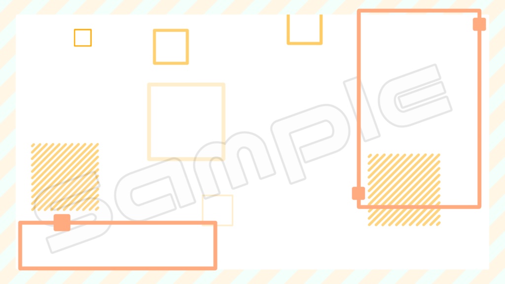 動く配信画面素材【シンプル_スクエア】