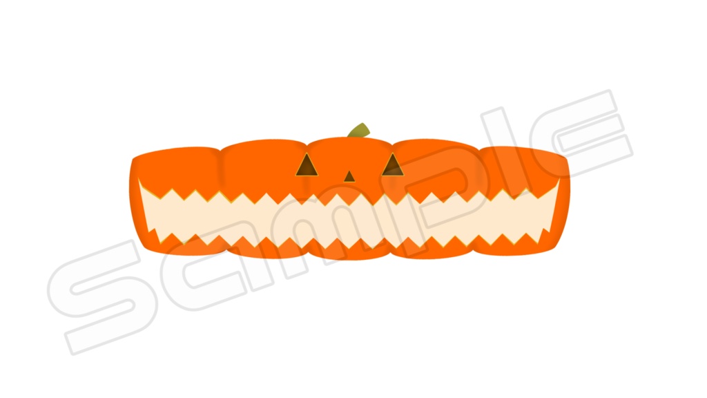 動く配信画面素材【おかしなハロウィン】