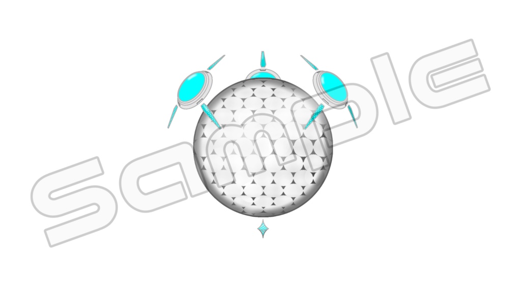 動く配信用小物【ミラーボール】