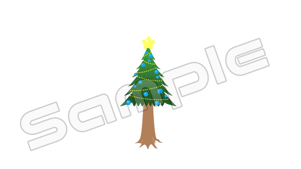 動く配信画面素材【クリスマスステージ】