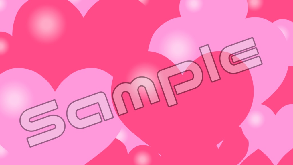 動く配信画面素材【バレンタインローズ】