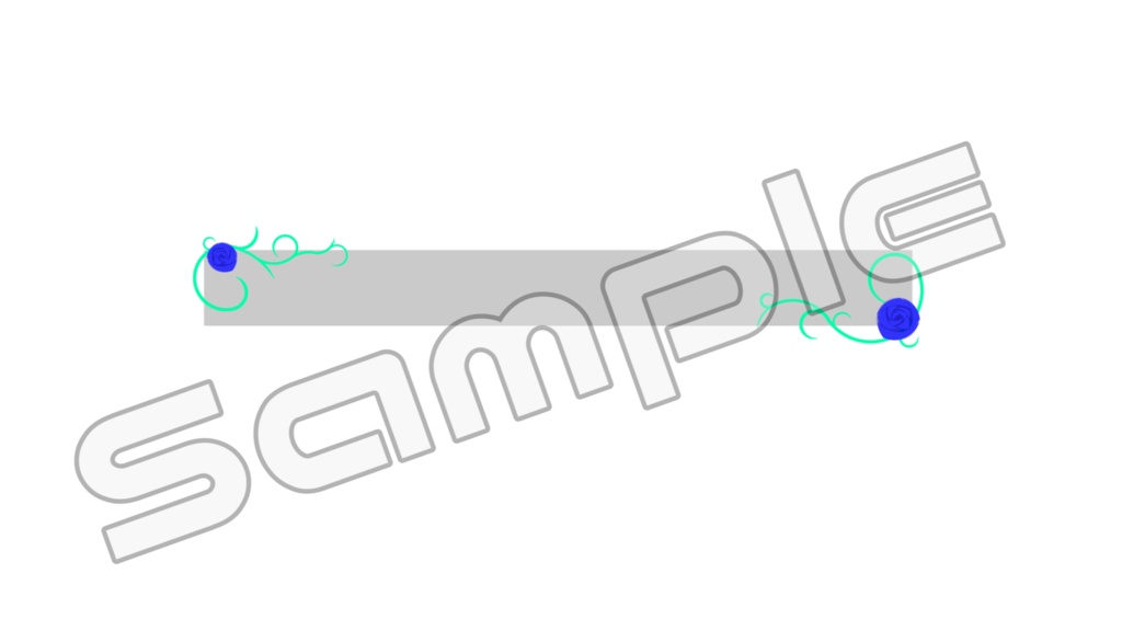 動く配信画面素材【バレンタインローズ】