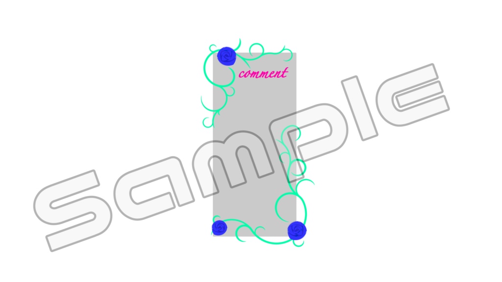 動く配信画面素材【バレンタインローズ】