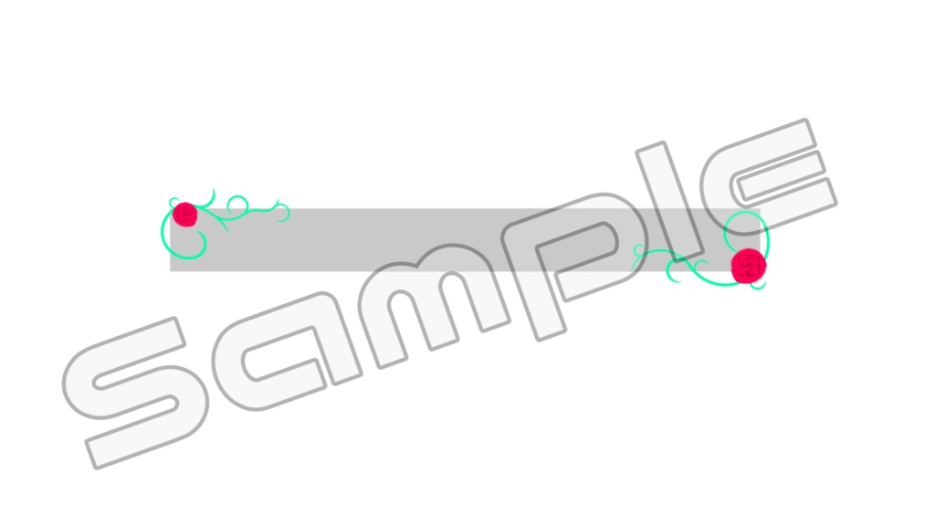 動く配信画面素材【バレンタインローズ】