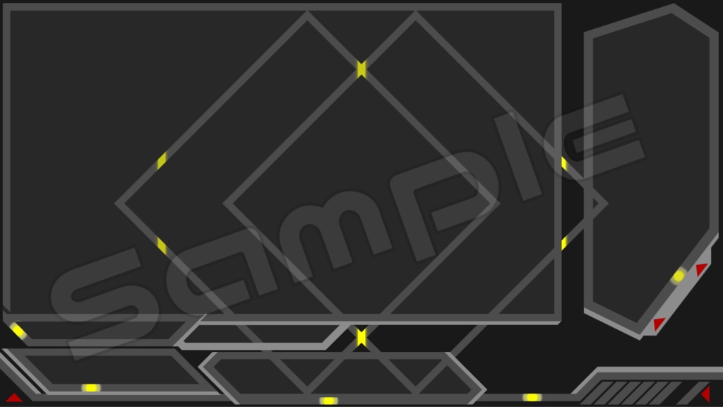 動く配信画面素材【シンプル_サイバー】