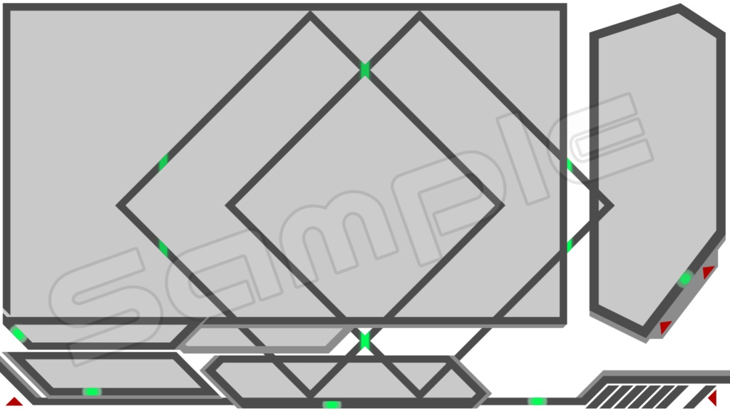 動く配信画面素材【シンプル_サイバー】