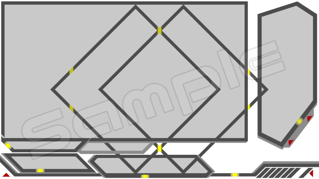 動く配信画面素材【シンプル_サイバー】