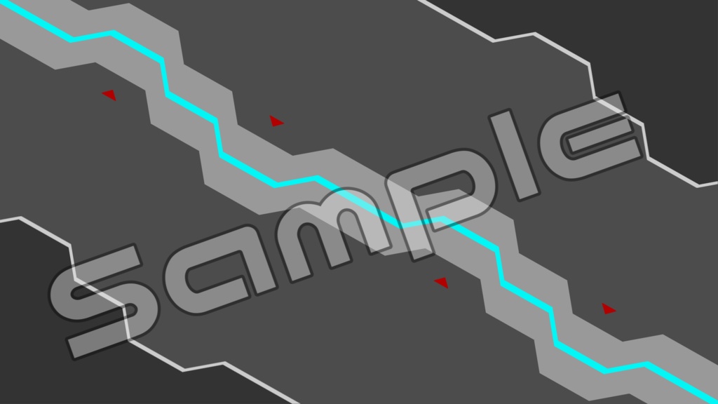 動く配信画面素材【シンプル_サイバー】