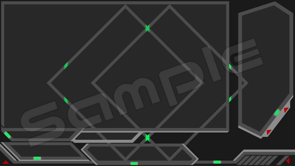 動く配信画面素材【シンプル_サイバー】