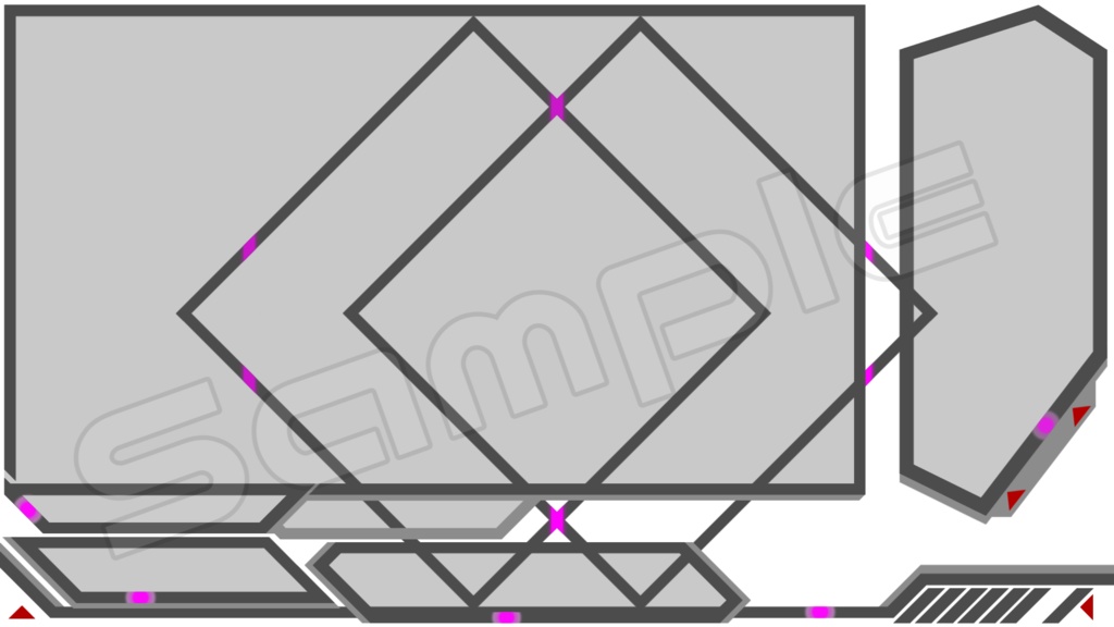 動く配信画面素材【シンプル_サイバー】