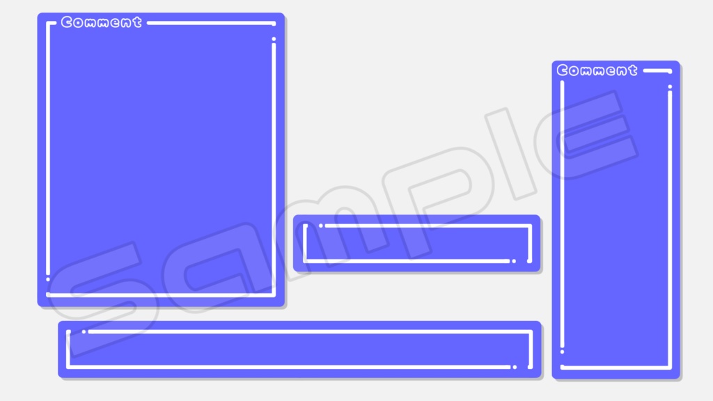 動くコメント枠【パステルフレーム】