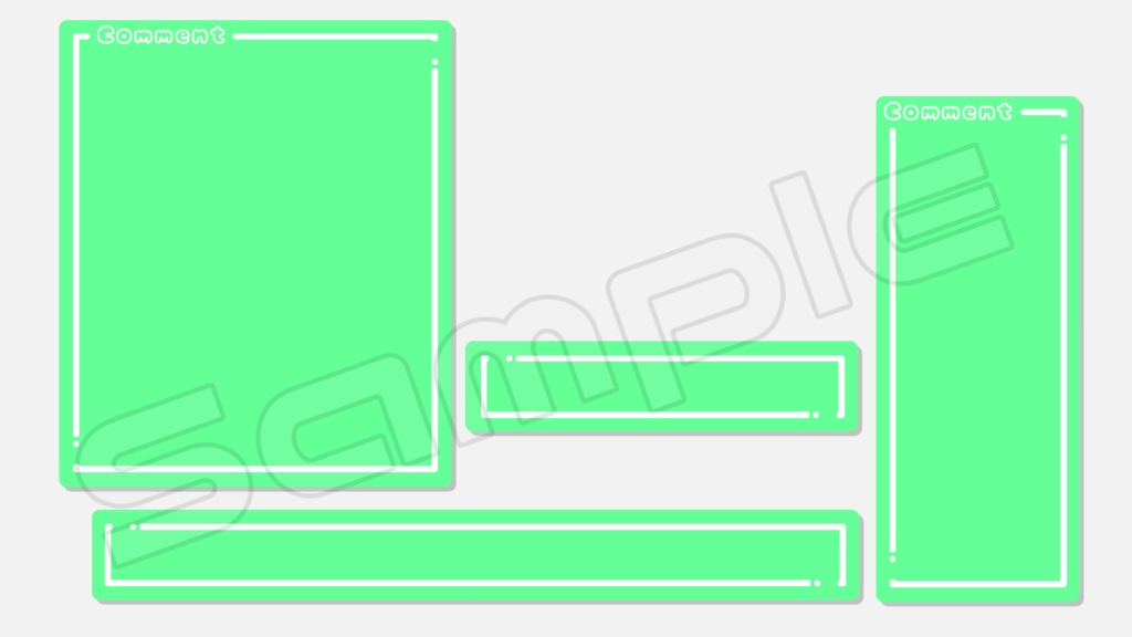 動くコメント枠【パステルフレーム】