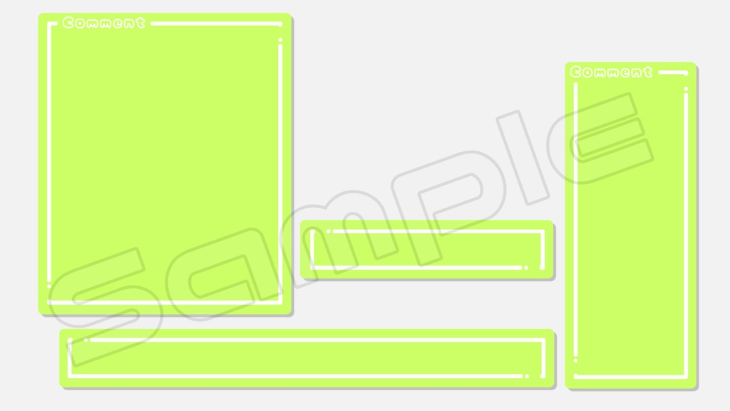 動くコメント枠【パステルフレーム】