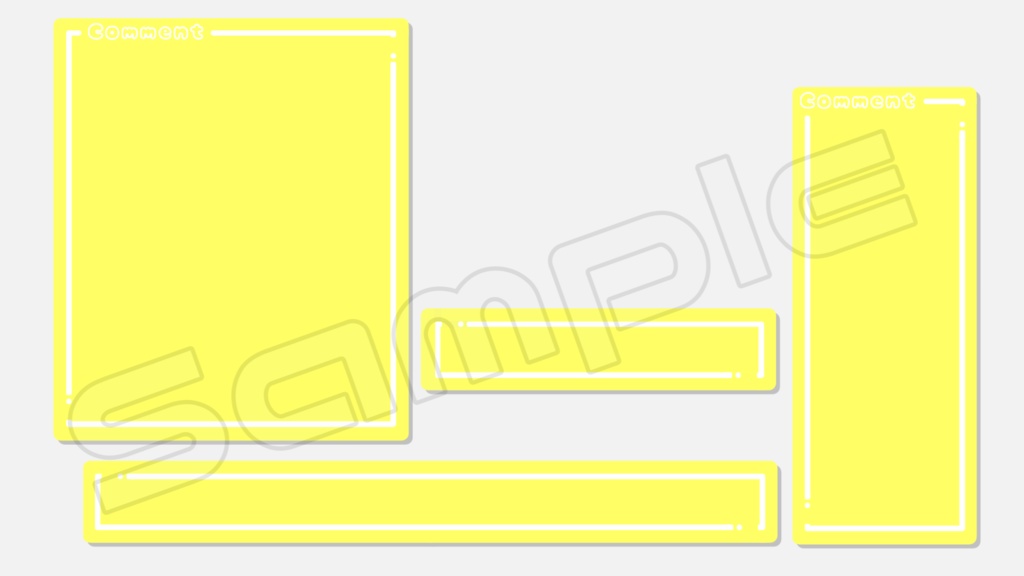 動くコメント枠【パステルフレーム】