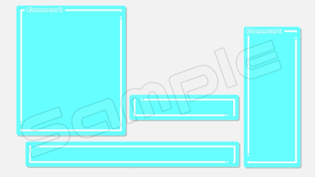 動くコメント枠【パステルフレーム】