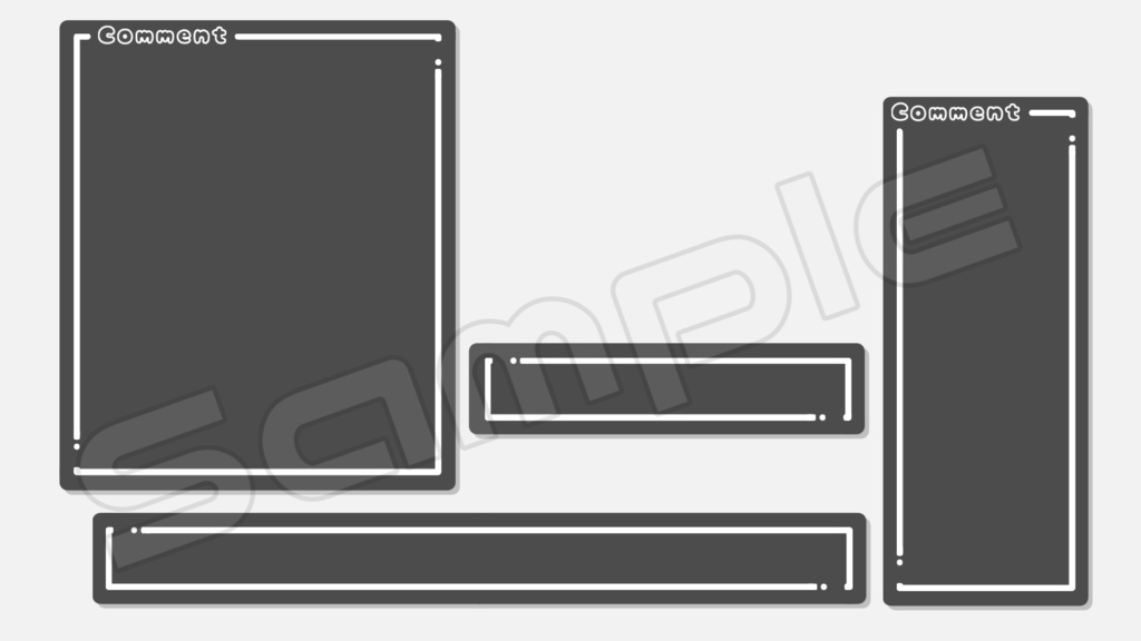 動くコメント枠【パステルフレーム】