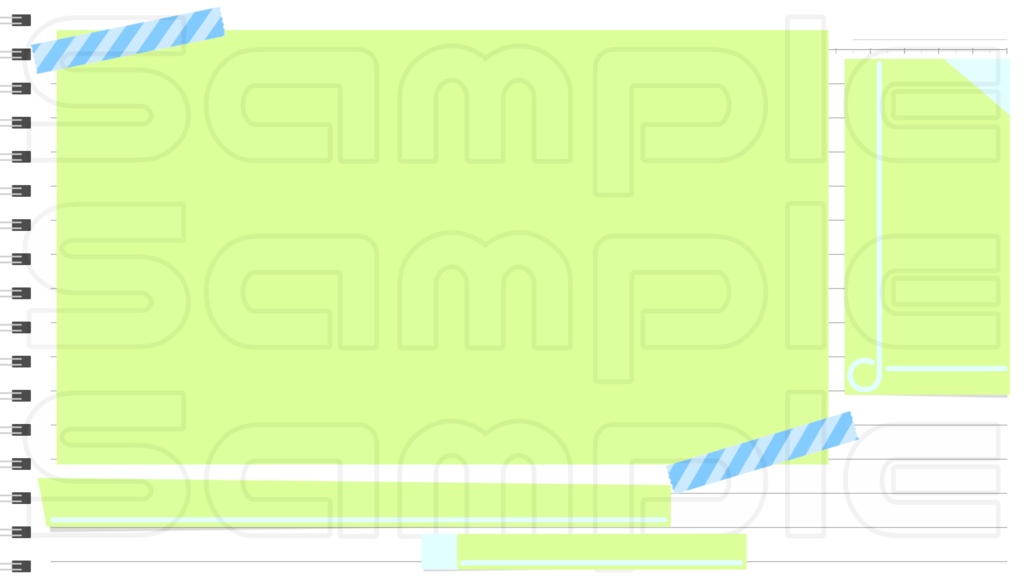 動く配信画面素材【ノート】