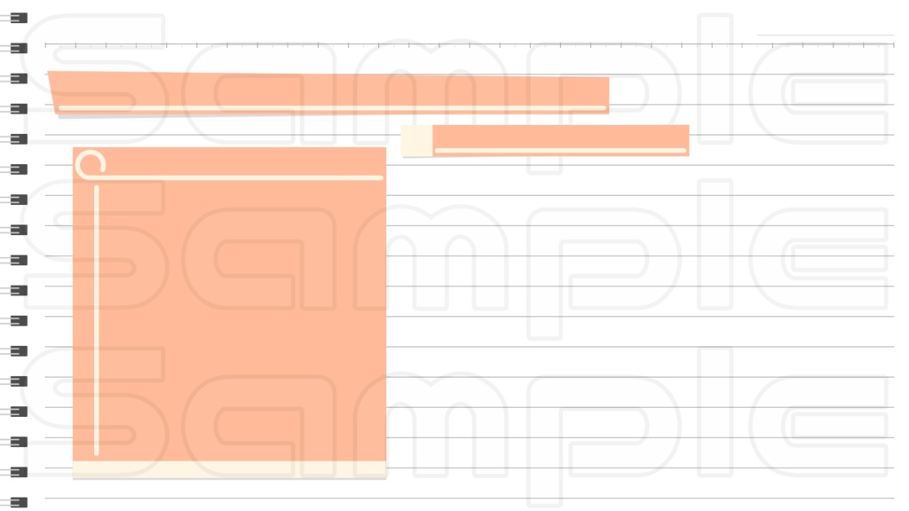 動く配信画面素材【ノート】
