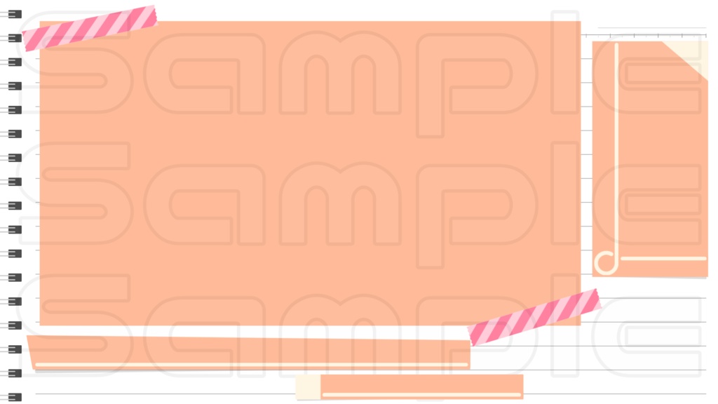 動く配信画面素材【ノート】