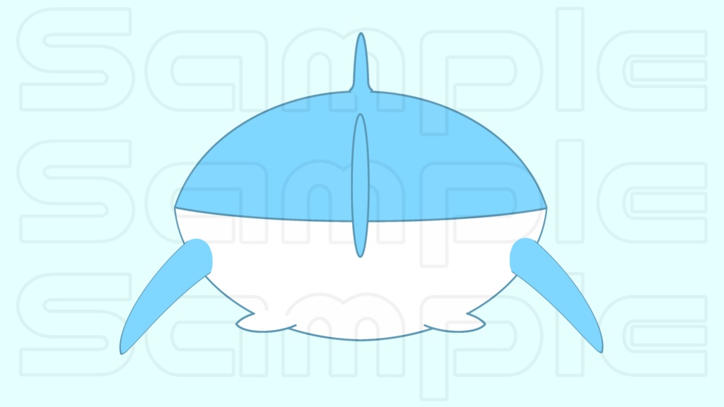 動く配信用小物【さめ】